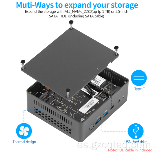 Mini PC de 8 GB Intel Celeron Win10